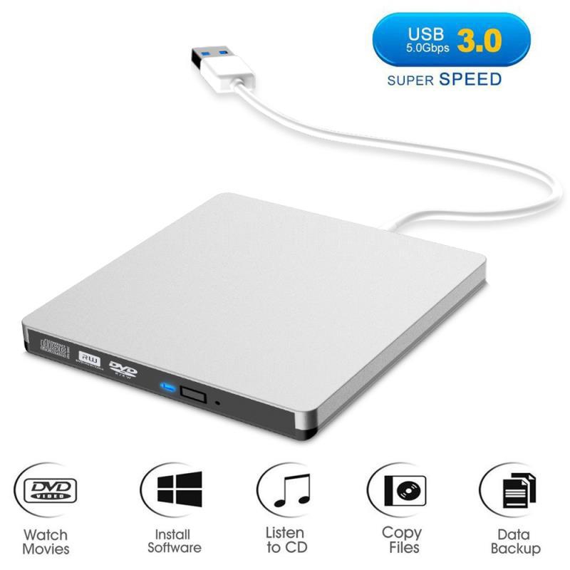 Ổ đĩa CD/DVD +/-RW Drive/Burner/Writer USB3.0 di động dành cho máy tính xách tay