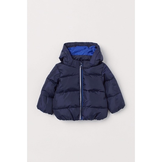 Áo khoác xanh ấm nhẹ cho bé trai săn sale China sz 9-12m