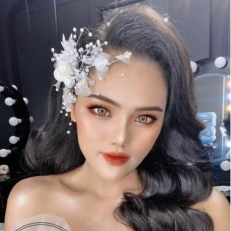Phụ kiện cưới,cài tóc handmade, hoa cài cô dâu siêu xinh