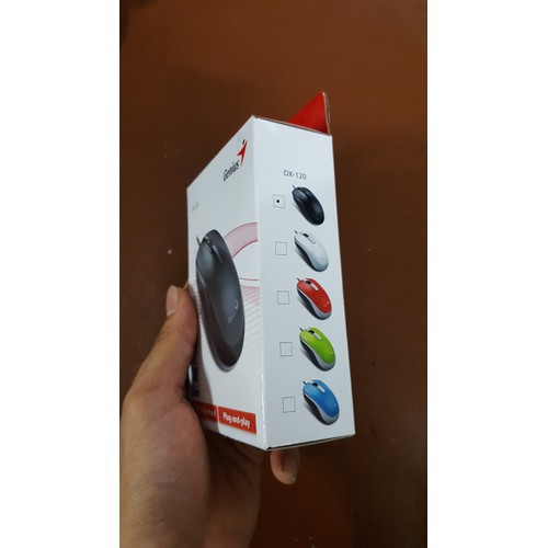 Chuột máy tính có dây Genius DX120 Đen