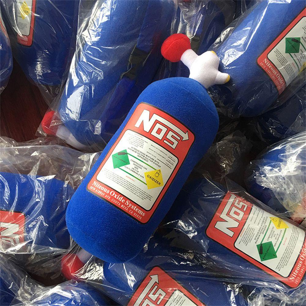 Gối Nhồi Bông Kê Cổ Trang Trí Xe Hơi In Chữ NOS Nitrous