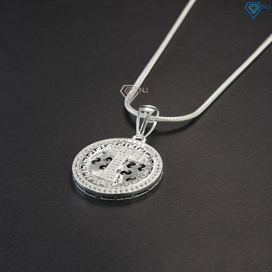 Mặt dây chuyền chữ T cho nam đính đá DCA0031 Trang Sức TNJ