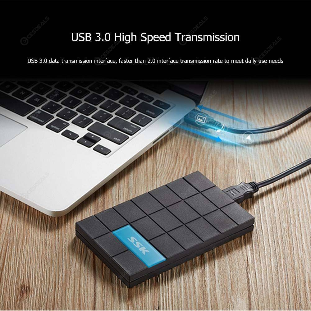 Hộp đựng ổ cứng HDD BOX 2.5inch SSK SHE 080- Hàng Chính Hãng 100%, Full Box