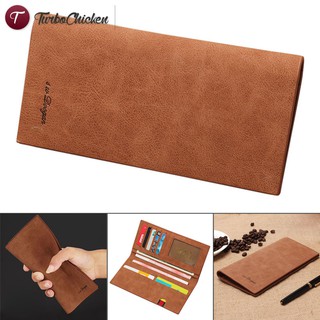 Ví tiền dài da PU siêu mỏng cho nam