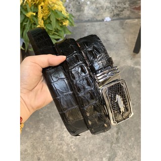 THẮT LƯNG DA CÁ SẤU SIZE 3.5cm CÁ SẤU GÒ VẤ