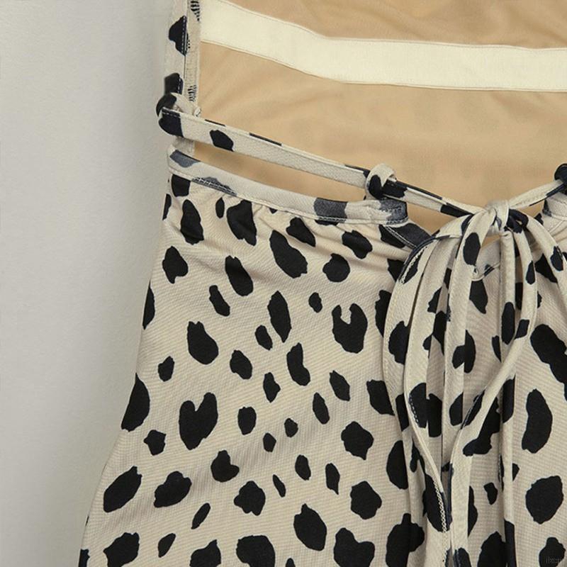 Bộ đồ bơi 1 mảnh họa tiết da báo đốm cột quyến rũ cho nữ | BigBuy360 - bigbuy360.vn