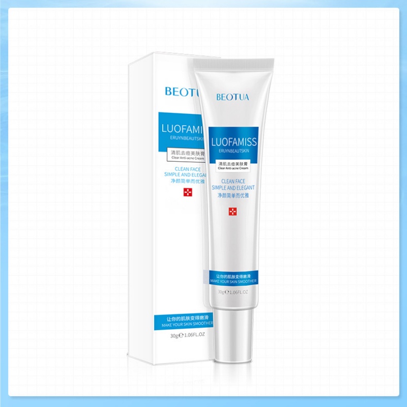 [Hàng mới về] Kem giảm mụn BEOTUA dưỡng ẩm và cân bằng dầu tiện lợi 30g