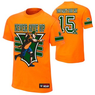 Áo phông wwe john cena 15x cam