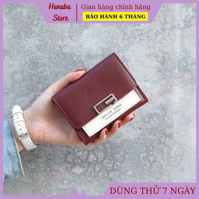 Ví Nữ Ngắn Nhỏ Gọn Thời Trang Cao Cấp Forever Young - VNB029