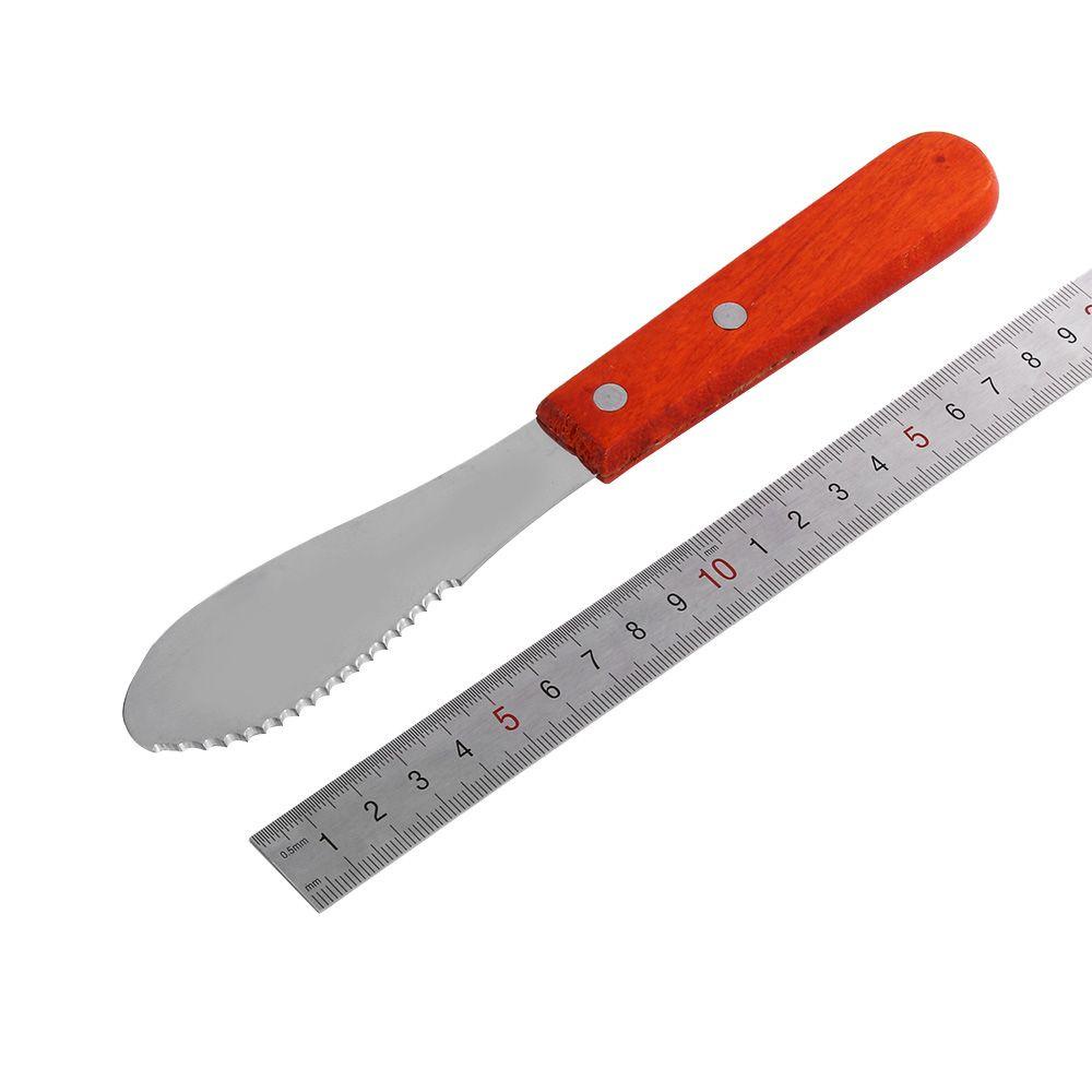Muỗng Phết Bơ Mứt Bằng Thép Không Gỉ Tay Cầm Gỗ 1 #
