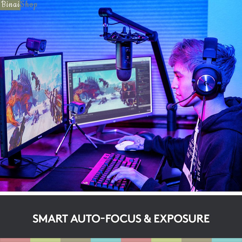 Logitech StreamCam - Webcam Livestream Chuyên Nghiệp, Độ Phân Giải 1080 FullHD/60 Fps | BigBuy360 - bigbuy360.vn