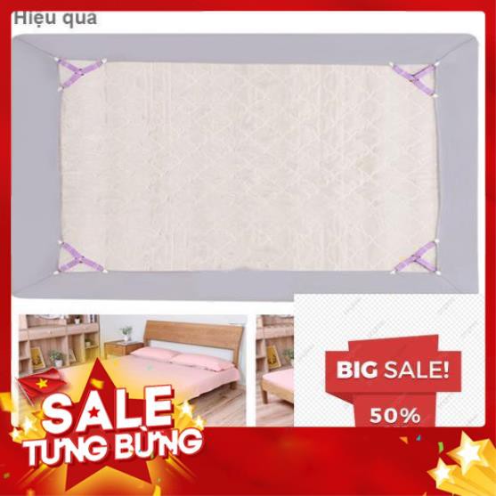 COMBO 4 DÂY kẹp ga giường - kẹp drap giường nệm giữ cố định chống xê dịch tụt góc [ Combo 4 dây ]