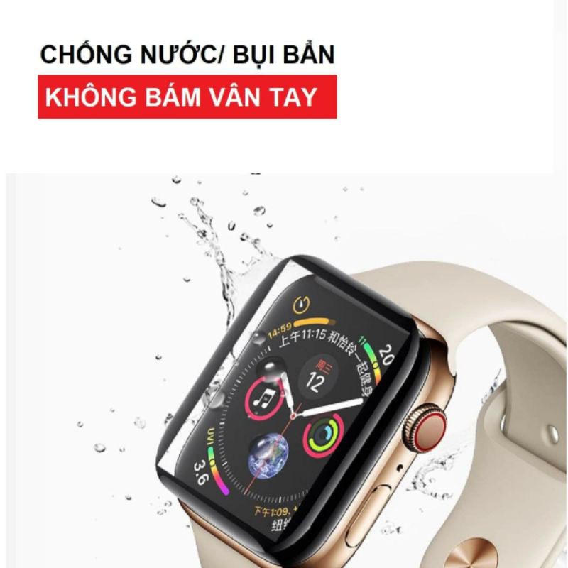 [Loại Tốt] Dán Cường Lực 3D Apple Watch ❤FREESHIP❤ Chống Xước - Chống Vỡ Tốt - Size 38Mm/40Mm/42Mm/44Mm