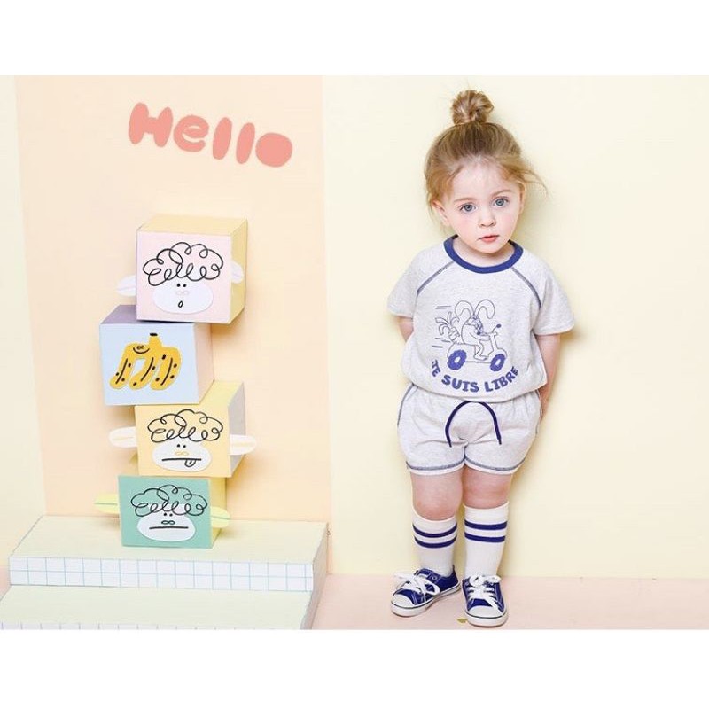 Bộ bé trai cotton Milk Mile Libre Việt Nam xuất Hàn