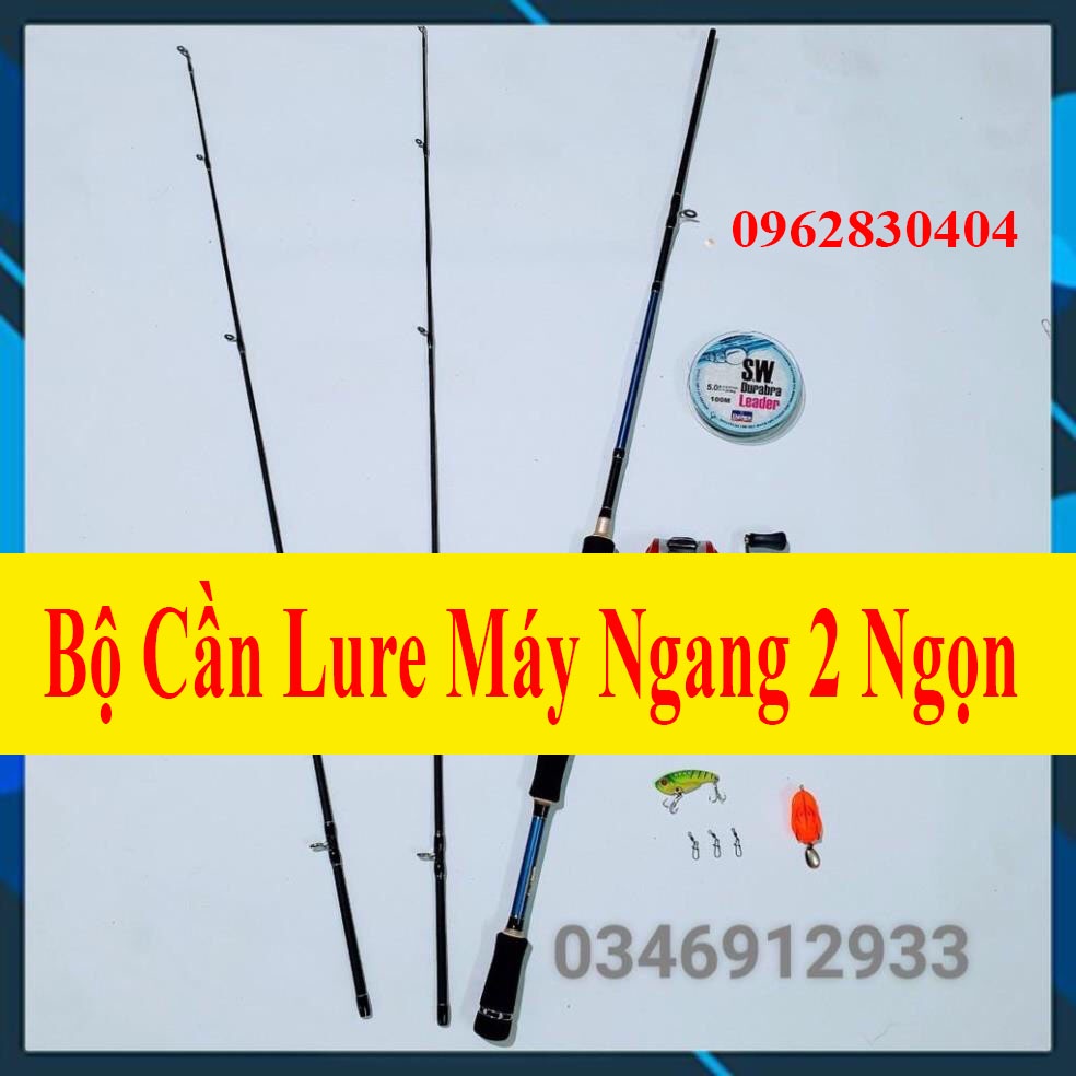 [Chất Lượng] Bộ Cần Lure Máy Ngang Giá Rẻ 2 ngọn Fishing of catch Cam Kết Hàng Chuẩn