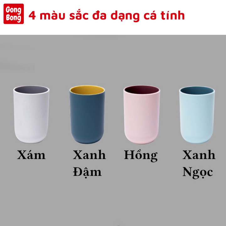 Cốc đựng bàn chải đánh răng cho bé có giá đỡ gắn tường hình gấu dễ thương