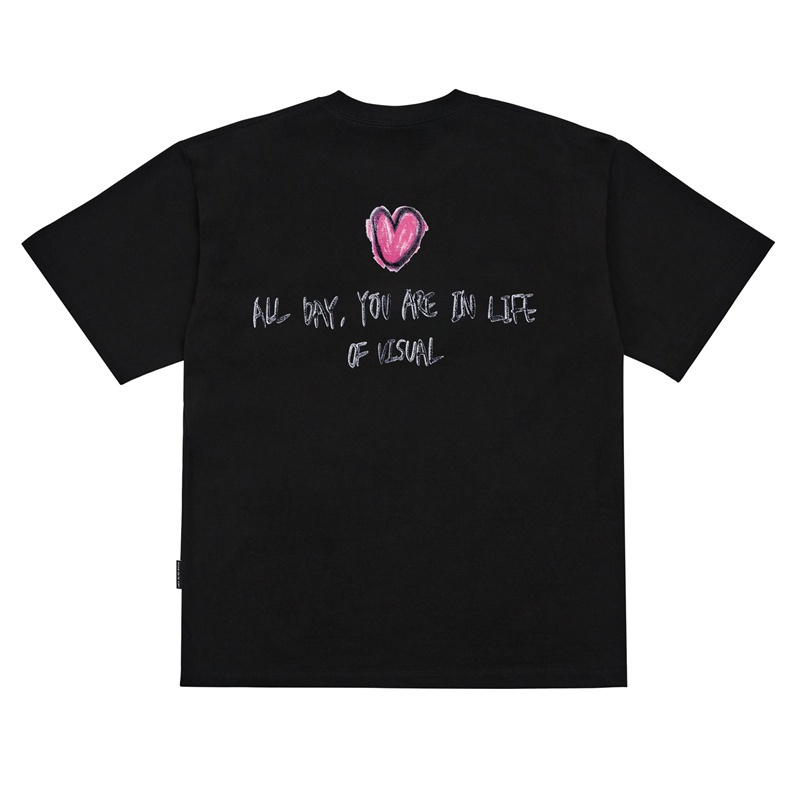 Áo Thun Cotton Tay Ngắn Dáng Rộng In Chữ Acme-de-Lie Thời Trang Thể Thao Cho Nam Và Nữ