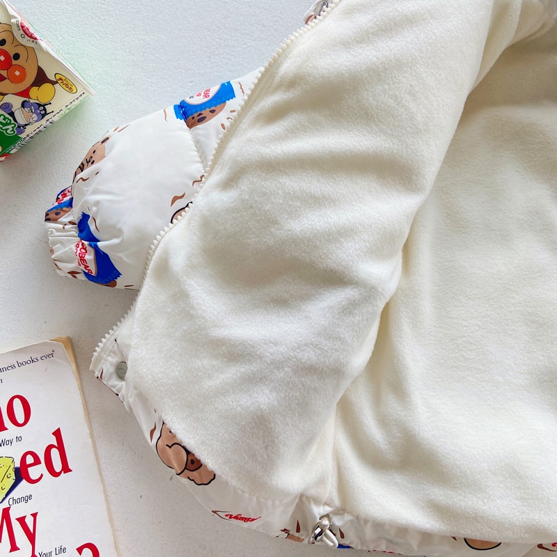 Áo khoác phao trần bông cho bé dày dặn 2022