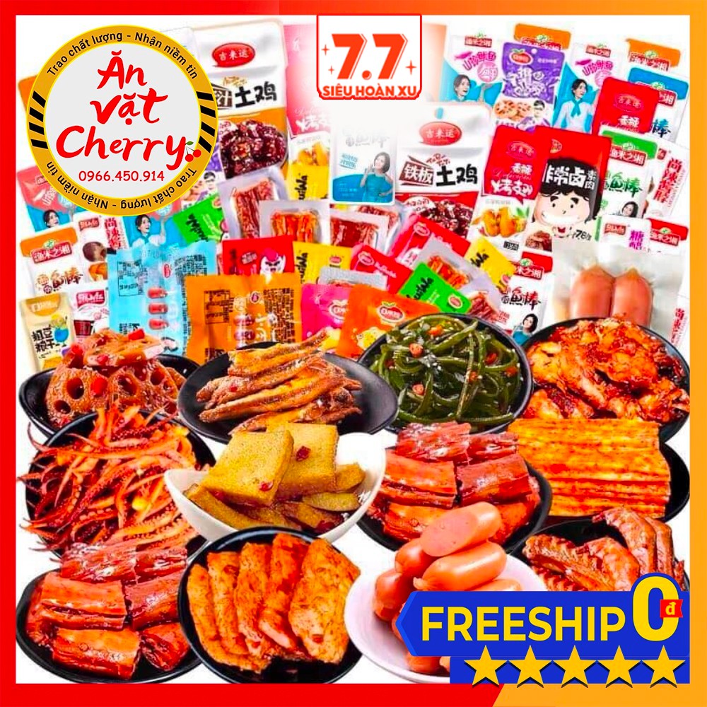[RẺ✅] [Set 20 tự chọn] Các món cay, the, siêu ngon [Ăn vặt Cherry] | BigBuy360 - bigbuy360.vn