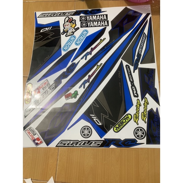 Tem sirius rc 110 xanh đen cao cấp