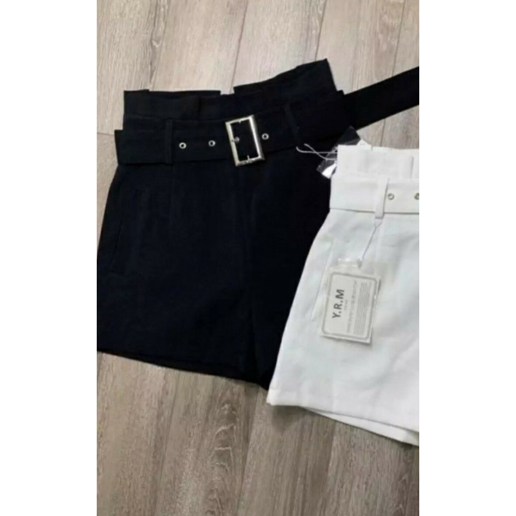 QUẦN SHORT KAKI NỮ NHÚN EO TẶNG KÈM NỊT KHOEN VUÔNG LL