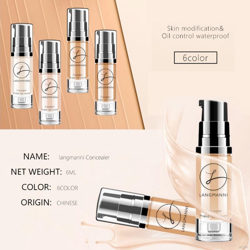 Kem che khuyết điểm dạng lỏng không thấm nước làm sáng da Langmanni