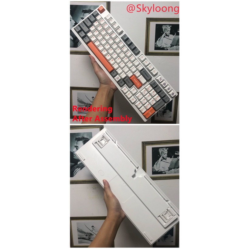 Bàn Phím Cơ Thụy Điển Có Dây Tùy Chỉnh 3 / 5 Chấu Tm980 RGB 98 TM980 Customized 980 Single Hot-swappable RGB