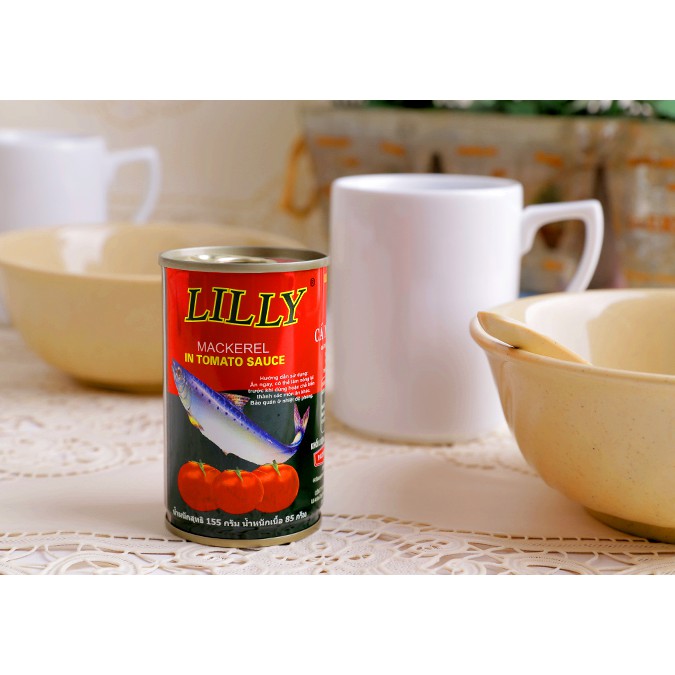 [ ĐẬM ĐÀ VỊ THÁI ] 01 Hộp 155gr Cá nục sốt cà Lilly , Hạn sử dụng 24 tháng. | BigBuy360 - bigbuy360.vn
