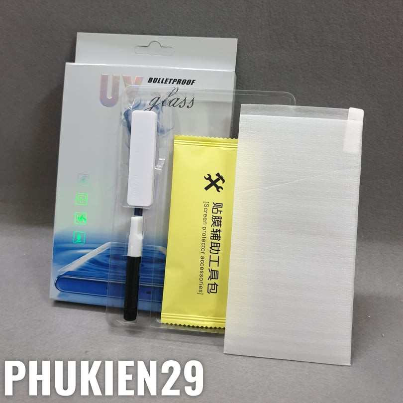 Kính cường lực FULL màn FULL keo UV Glass Pro+ 9H
