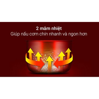 Nồi cơm điện Sharp 2.2 lít KS-R231STV Mới 100%