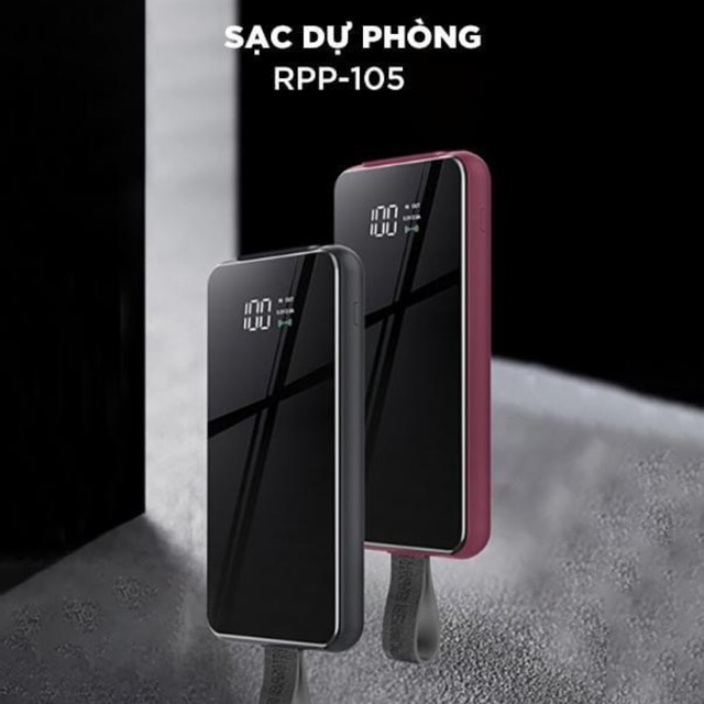 Sạc dự phòng không dây Remax Rpp-105. Dung lượng 10.000mah.