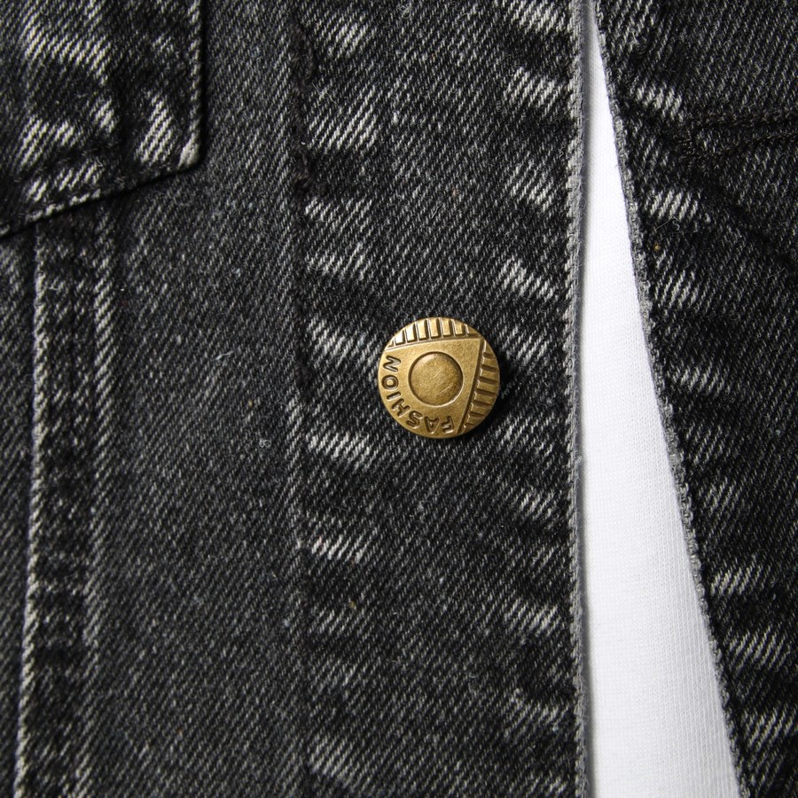 Áo khoác jean nam xám form chuẩn vải đẹp TS359 Tronshop
