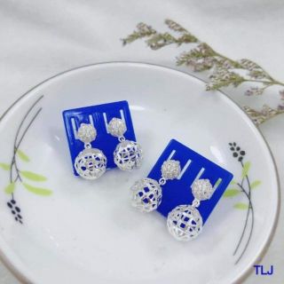 Bông tai quả bạc ta 100%