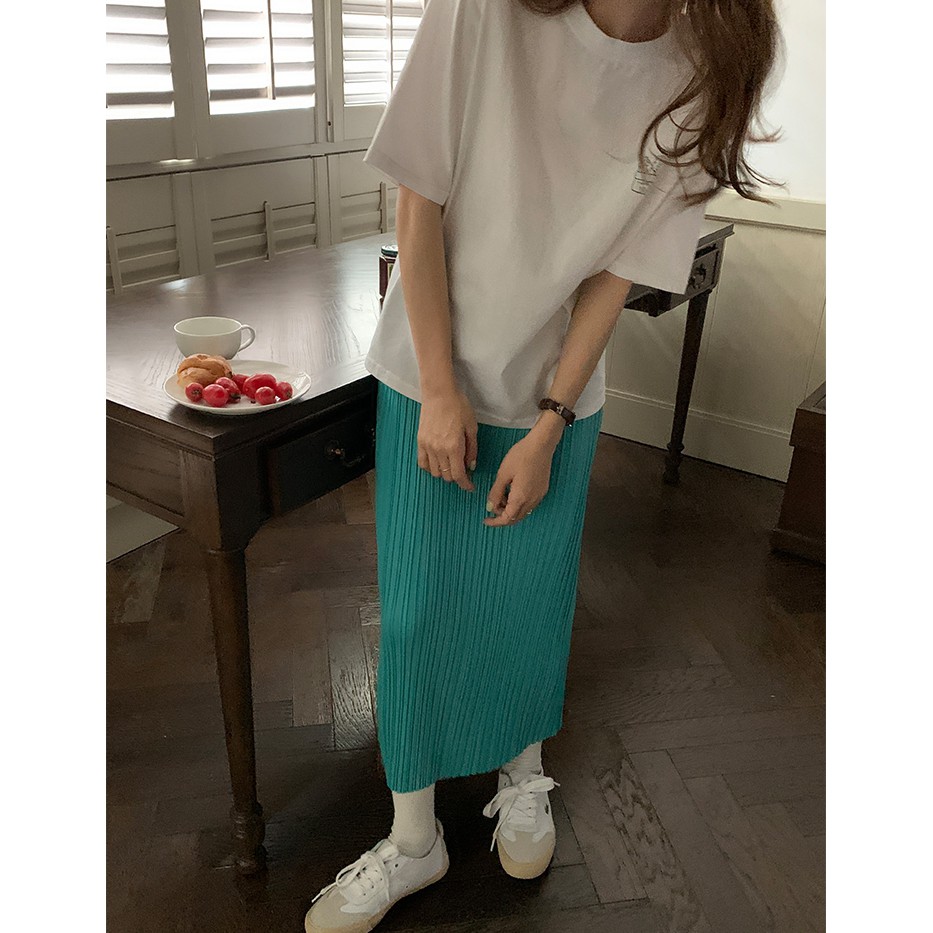 Chân Váy Midi Chữ A Lưng Cao Màu Trơn Phong Cách Hàn Quốc Thời Trang Mùa Hè 2 Màu Tùy Chọn | BigBuy360 - bigbuy360.vn