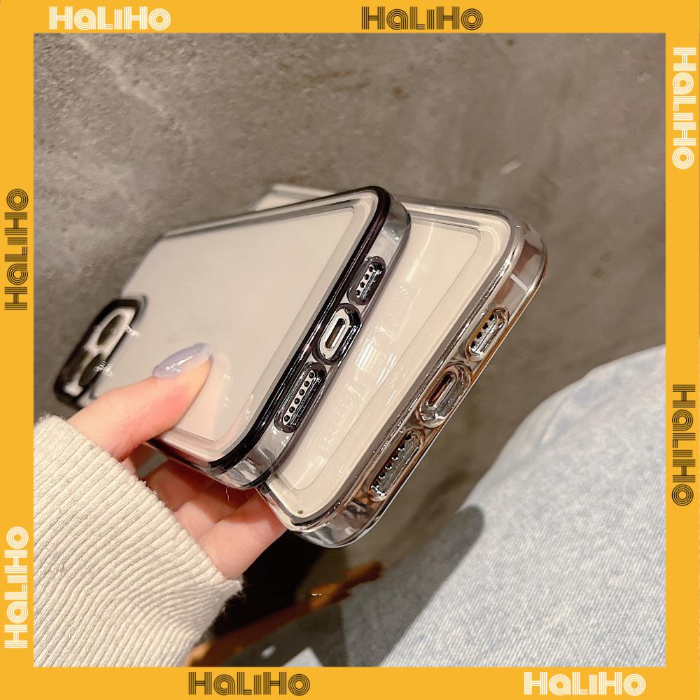 Ốp điện thoại TPU dẻo mạ kim loại sang trọng thích hợp cho iPhone 14 Pro Max 14 Plus 13 Pro Max 12 Pro Max 11 XR 7Plus