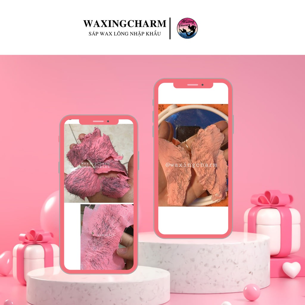 Sáp Mix Màu Wax Lông Nóng Waxingcharm Bám Lông Tốt Gíup Triệt Lông Nách, Body, Bikini