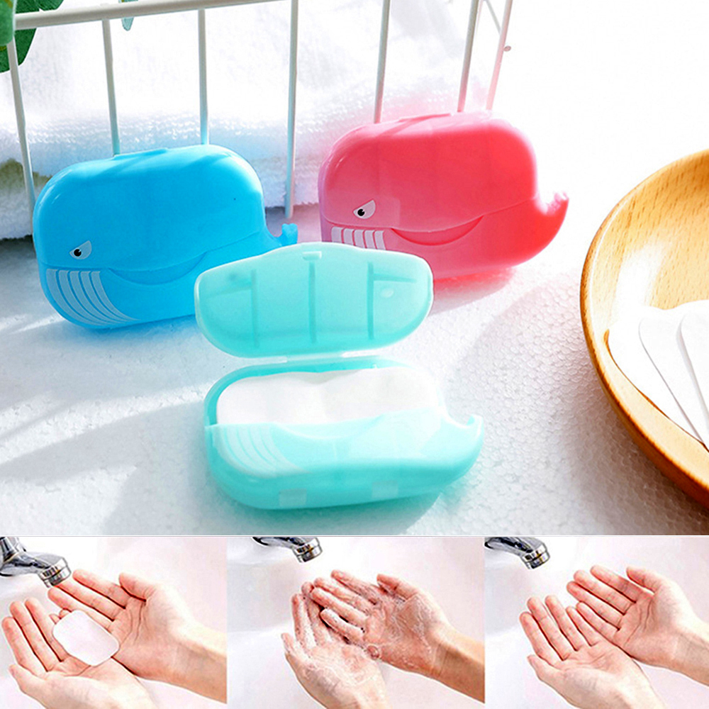 (Hàng Mới Về) Hộp 50 Xà Phòng Giấy Sử Dụng Một Lần Tiện Lợi Cho Du Lịch | BigBuy360 - bigbuy360.vn