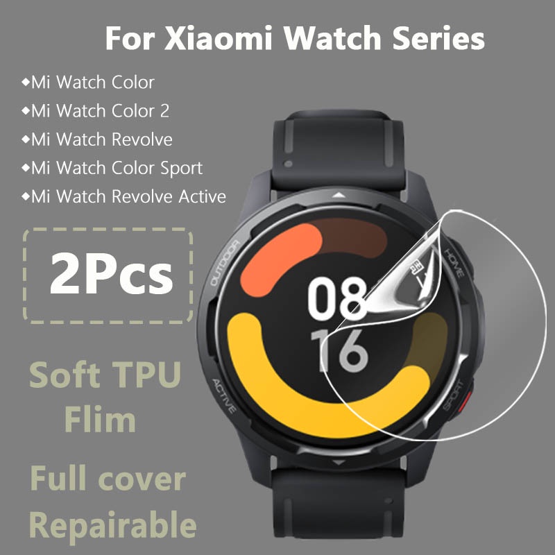 Kính Cường Lực Trong Suốt Bảo Vệ Màn Hình Đồng Hồ Thông Minh Xiaomi Mi Watch S1 Active Color 2