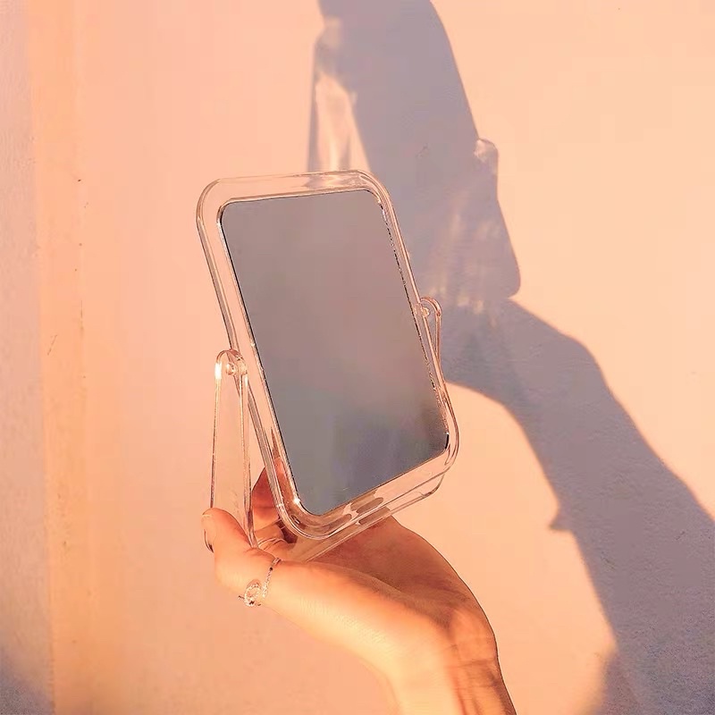 Gương để bàn hai mặt trong suốt decor