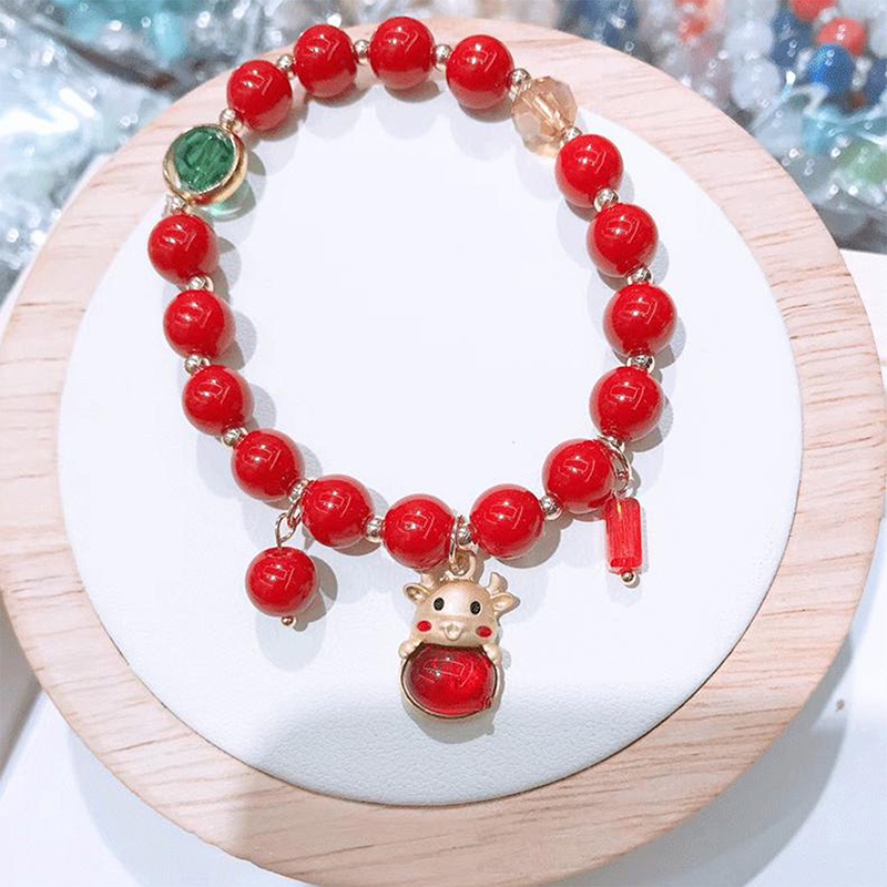 Vòng Tay Handmade Hình Con Bò 2021 Thời Trang