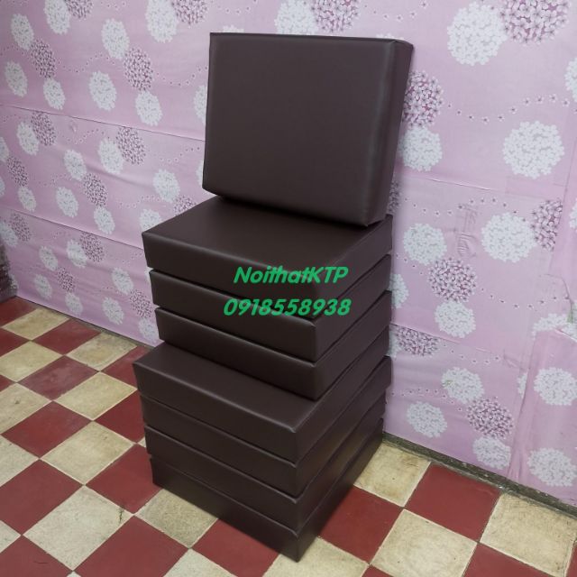 Nệm lót ghế ngồi KTP simili dày 10cm size 40x40