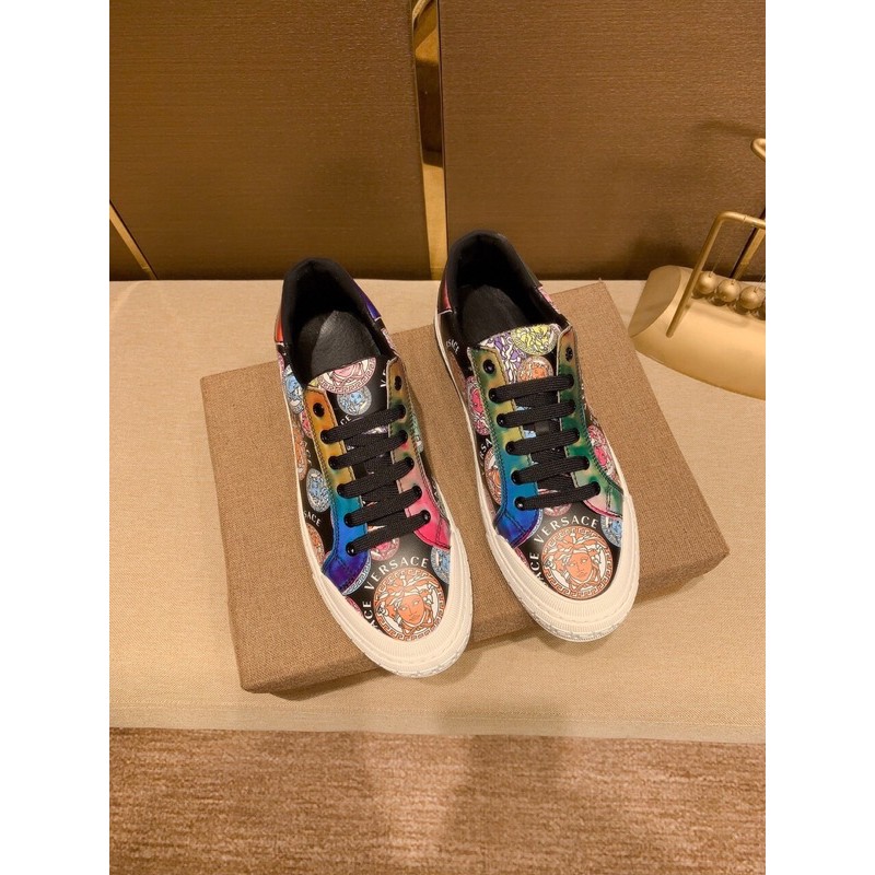 Giày thể thao/sneaker nam Versace Collection da thật cao cấp thiết kế mới độc đáo và phong cách