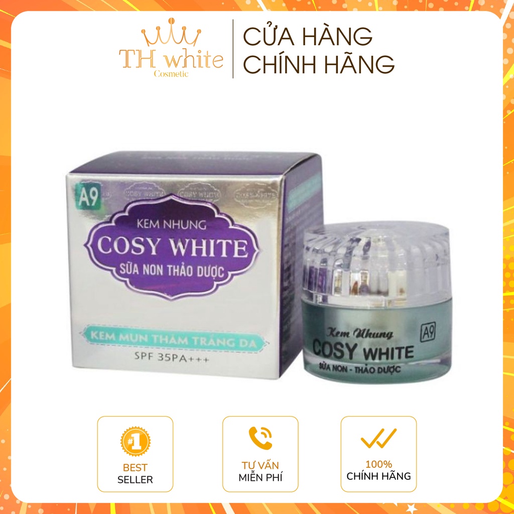 Kem Mụn Thâm Trắng Da Cosy white Sữa Non Thảo Dược A9 18g