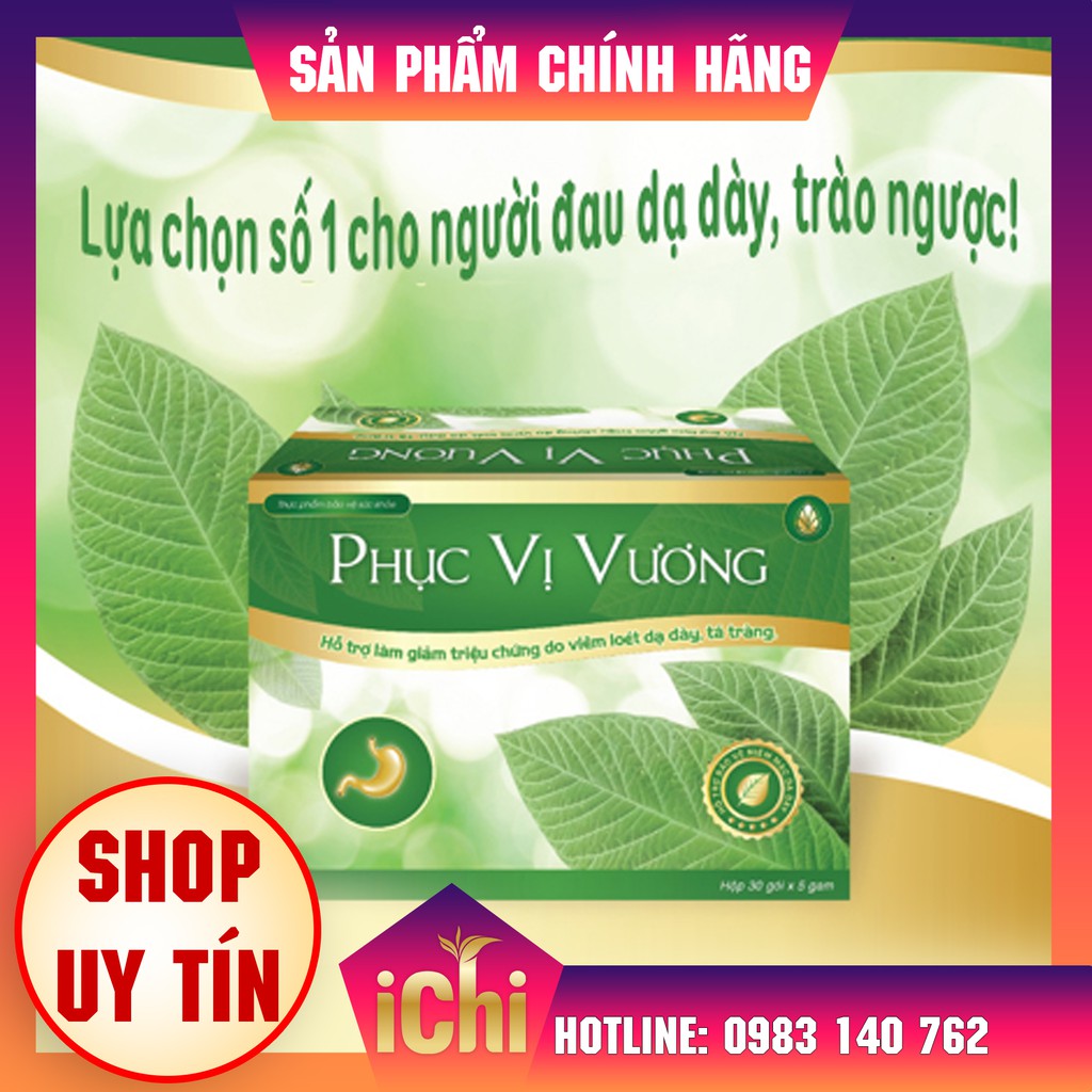 Phục Vị Vương - Xoá Tan Đau Dạ Dày, Trào Ngược, Viêm Loét Dạ Dày, Ợ Hơi, Ợ Chua