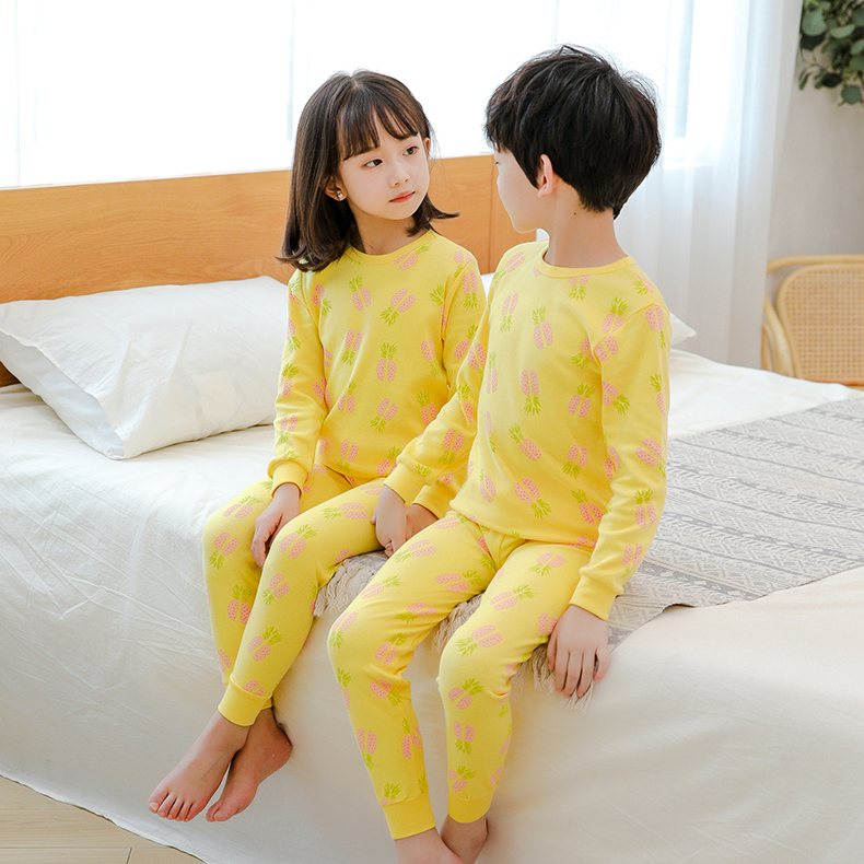 Bộ Đồ Ngủ Cotton In Hình Động Vật Dễ Thương Cho Bé Từ 2-13 Tuổi