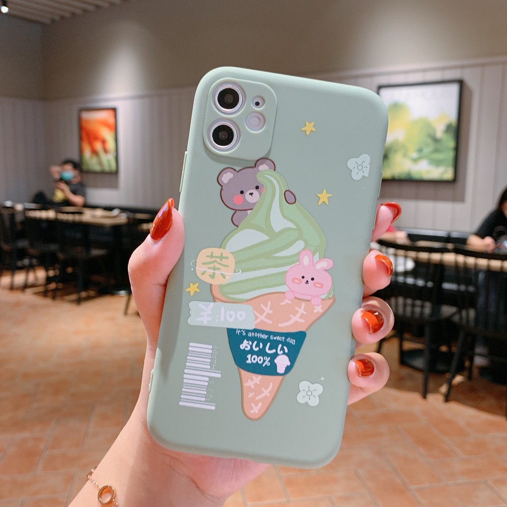 Ốp Iphone Gấu & Kem  Các Dòng Iphone 7/7plus/8/8plus/x/xr/xs/11/12/pro/max/plus/promax [Tomax Shop] | BigBuy360 - bigbuy360.vn