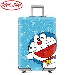 [SẴN HÀNG] VỎ BỌC BẢO VỆ VALI HÌNH DOREMON VẢI DẦY MS03