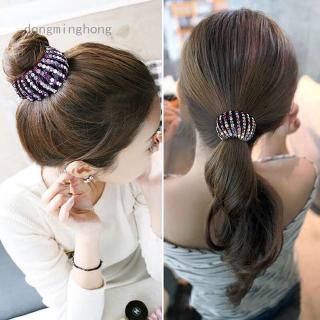Kẹp tóc tròn đính đá thời trang cho nữ