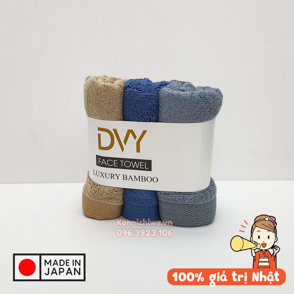 Khăn mặt sợi tre kháng khuẩn IVY công nghệ Nhật Bản mềm mại và khử mùi hôi tốt hơn cotton