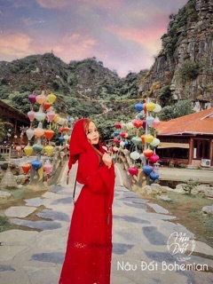 SET ĐẦM MAXI KÈM KHĂN (KÈM HÌNH THẬT)